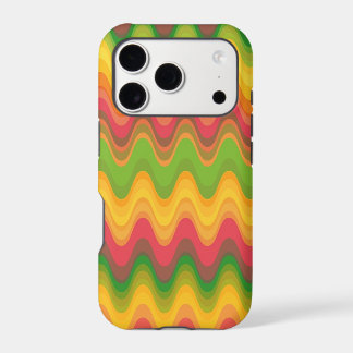 Colorful Retro Zig Zag Mod Summer Chevron Pattern iPhone 17 Pro Case