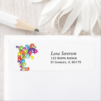 Colorful Return Address Labels