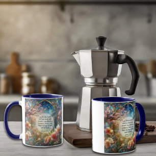 Colorful Revelation Scripture Stained Glass Floral Mug