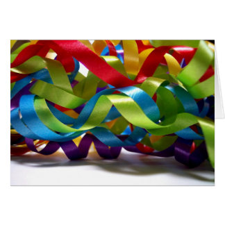 Colorful Ribbon Card