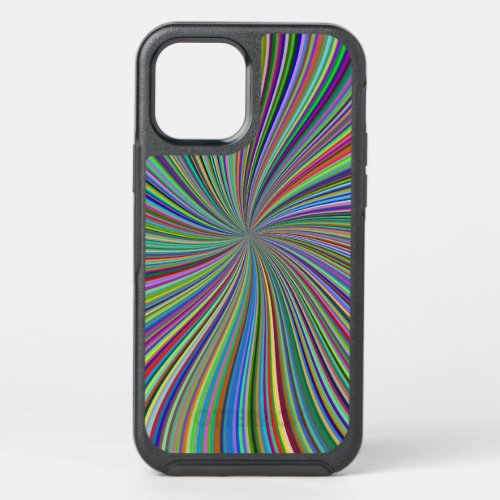 Colorful Ribbon Swirl Spiral Optical Art Case_Mate OtterBox Symmetry iPhone 12 Case