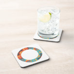 Colorful Ring Drink Coaster at Zazzle