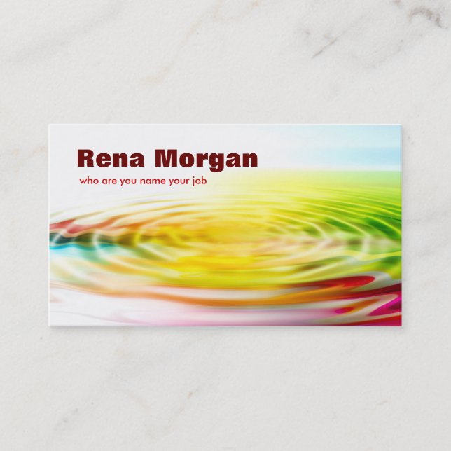 colorful ripple business card (Front)