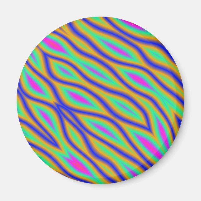 Colorful Ripples Magnet (Front)