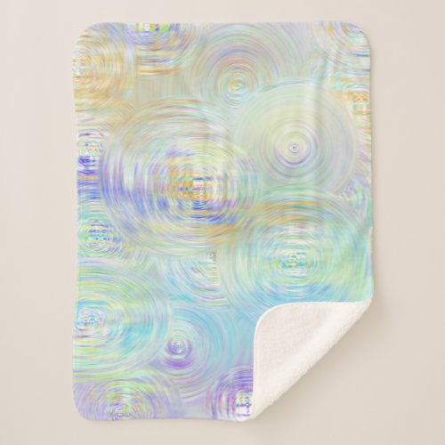 Colorful Ripples Sherpa Blanket