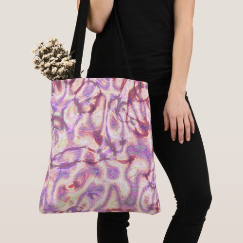 Colorful Ripples  Tote Bag