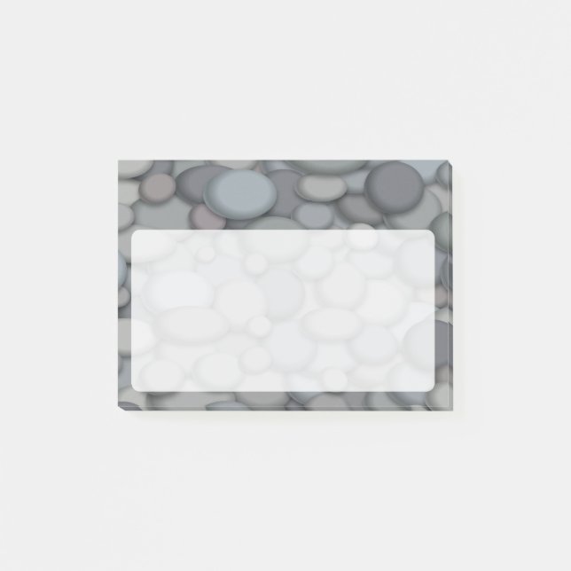 Colorful River Rock Pebbles Art Post-it Notes (Front)