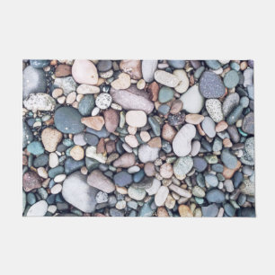 Colorful River Rocks Indoor Outdoor Door Mat