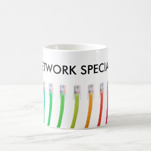 Colorful RJ45 Ethernet Cables Coffee Mug