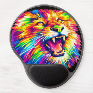 Colorful Roaring Lion Mouse Pad