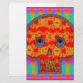 Colorful Robot Skull Painting (Front/Back)