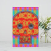 Colorful Robot Skull Painting (Standing Front)