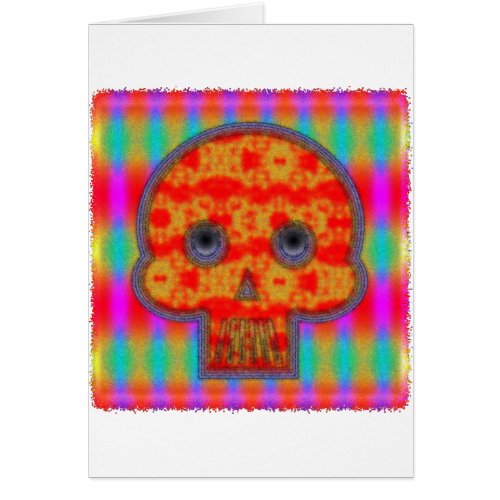 Colorful Robot Skull Painting