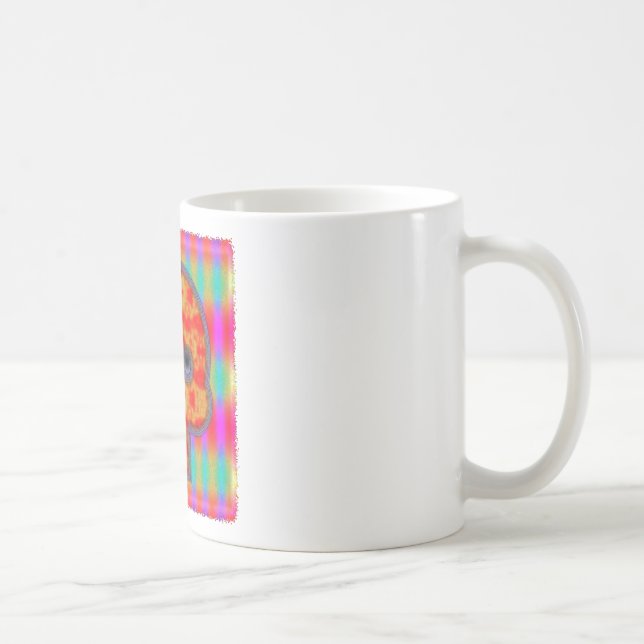 Colorful Robot Skull Painting Coffee Mug (Right)