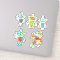 Colorful Robots Vinyl Sticker