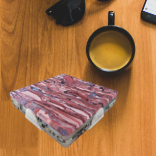 Colorful Rock and Mineral Images Coaster Set