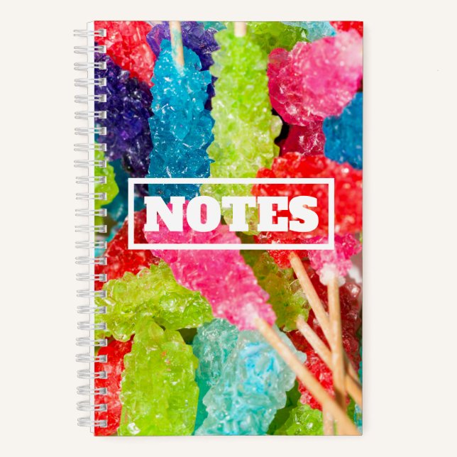 Colorful Rock Candy  Notebook (Front)