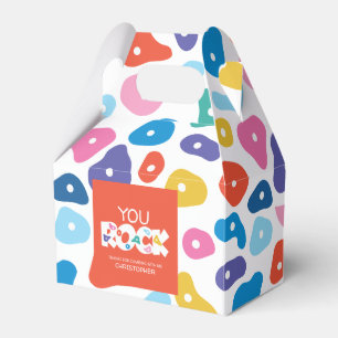 Colorful Rock Climbing Foot Holds Favor Boxes