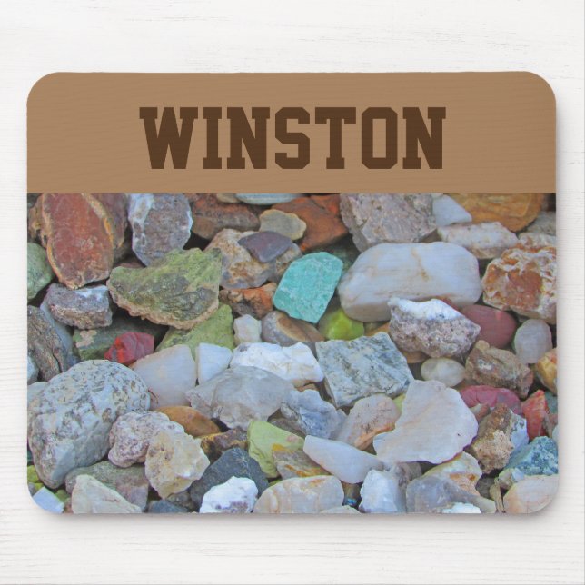 Colorful Rock Collection Photo Nature Minerals Mouse Pad (Front)