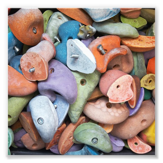 Colorful Rock Wall Attachments Photo Print (Front)
