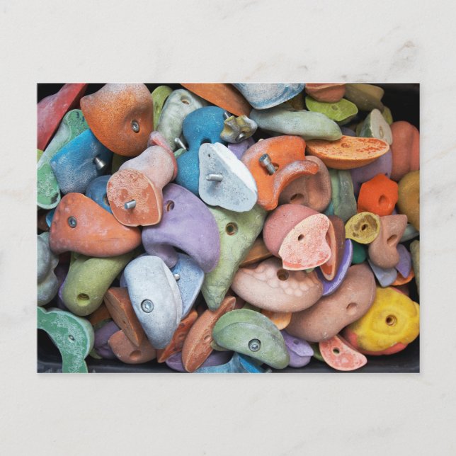 Colorful Rock Wall Attachments Postcard (Front)