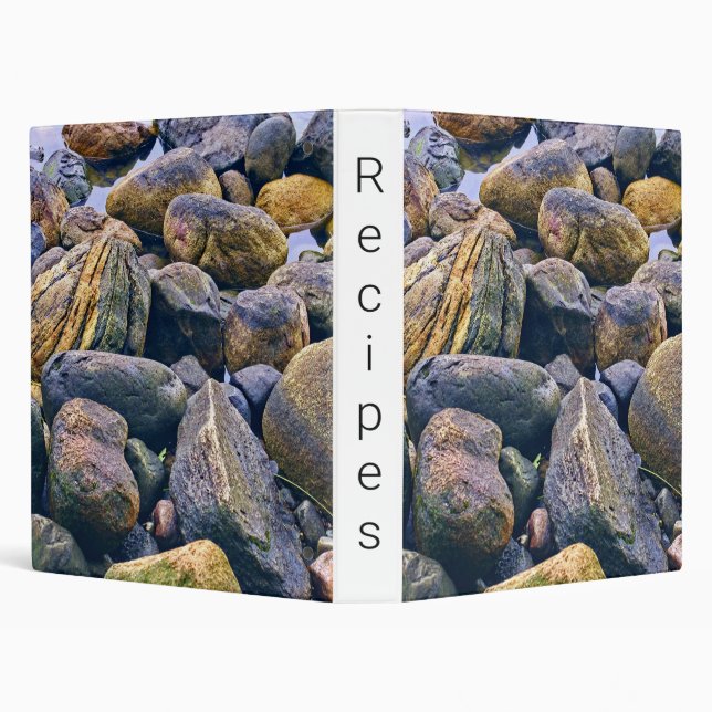 Colorful rocks    3 ring binder (Background)