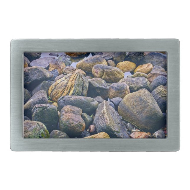 Colorful rocks    belt buckle (Front)