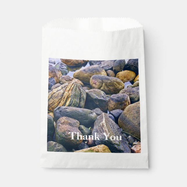 Colorful rocks    favor bag (Front)