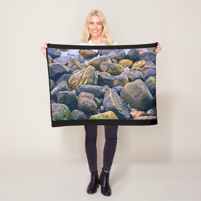 Colorful rocks    fleece blanket (In Situ)