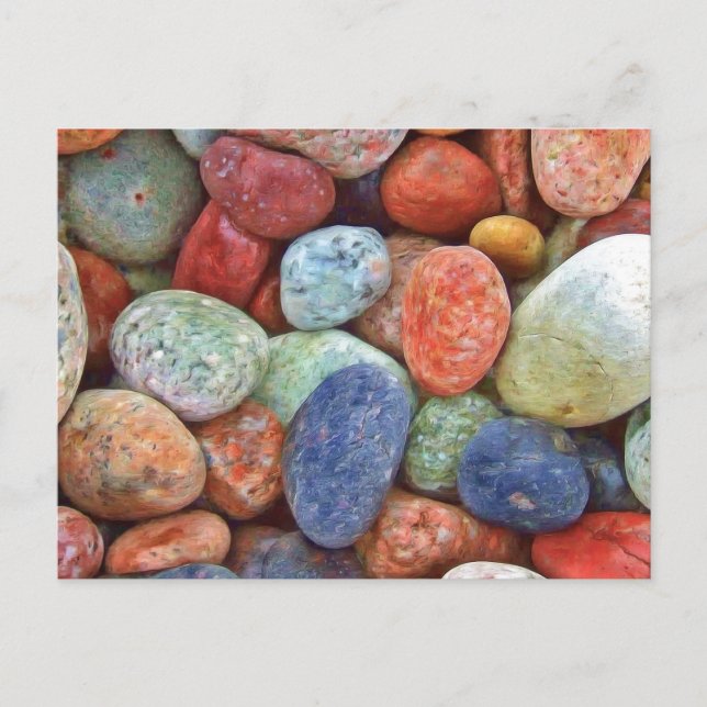 Colorful Rocks Postcard (Front)
