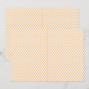 Colorful rolls of wrapping paper in different patt thank you card
