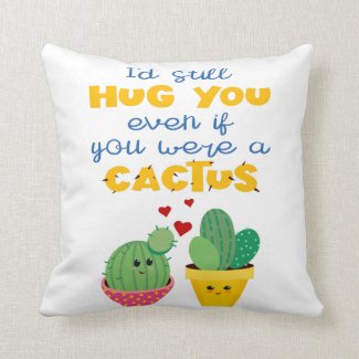 Colorful romantic Cactus fun Valentine