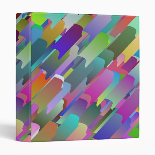 Colorful roof tiles vinyl binder | Zazzle