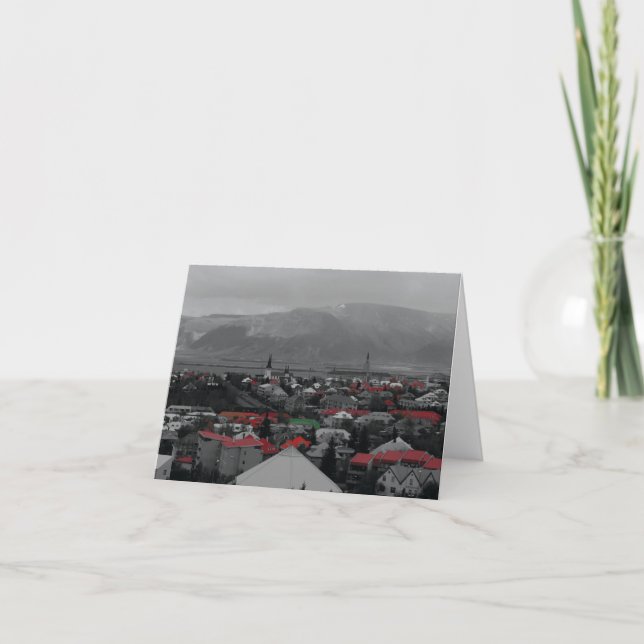 Colorful Roofs Notecards (Front)