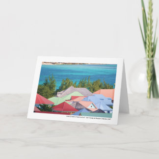 Colorful Roofs of Saint Martin II Card
