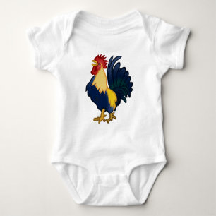 Colorful Rooster Baby Bodysuit
