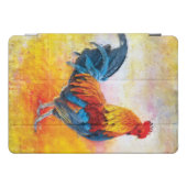 Colorful Rooster Digital Art Painting iPad Pro Cover (Horizontal)