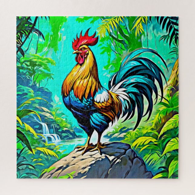  Colorful Rooster  Jigsaw Puzzle (Vertical)