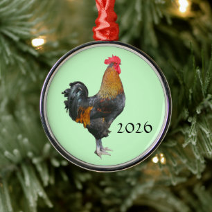 Colorful Rooster Ornament