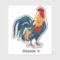 Colorful Rooster Sticker