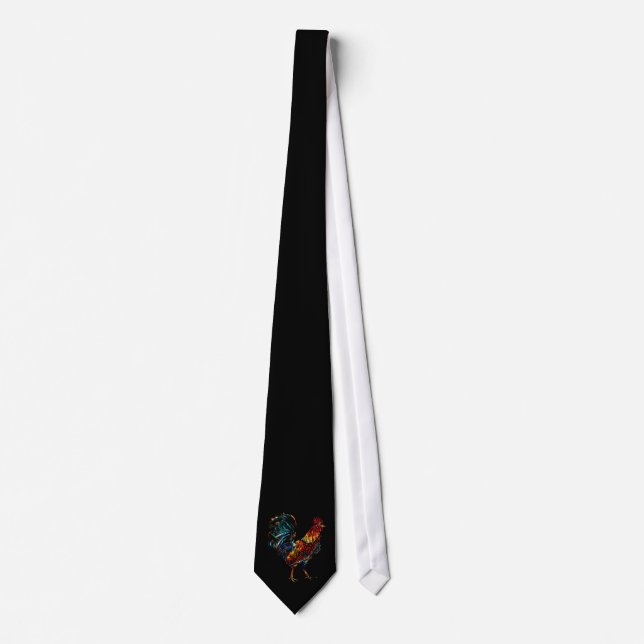 colorful rooster tie (Front)