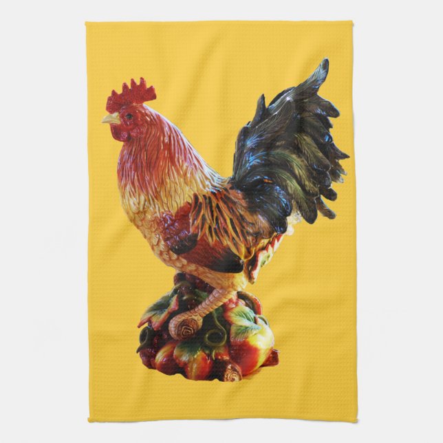 Colorful Rooster Towel (Vertical)