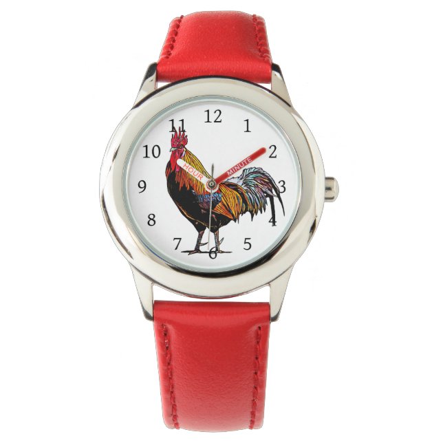 Colorful Rooster Watch (Front)