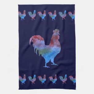 Colorful Roosters Towel