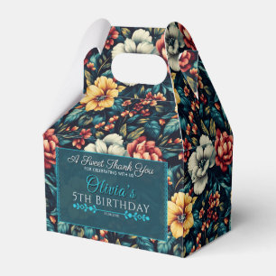 Colorful Rose Birthday Favor Box For Thank You Gif