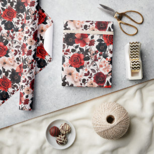 Colorful Rose Destination Wrapping Paper
