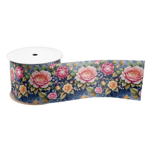 Colorful Rose Fantasy Satin Ribbon