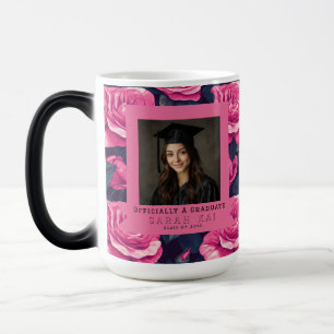 Colorful Rose Floral Gift For Graduate Color Morph Mug