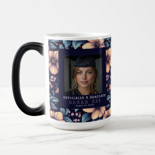 Colorful Rose Flower Gift For Her Graduation Color Morph Mug