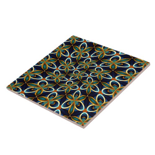 Colorful Rose Pattern Ceramic Tile